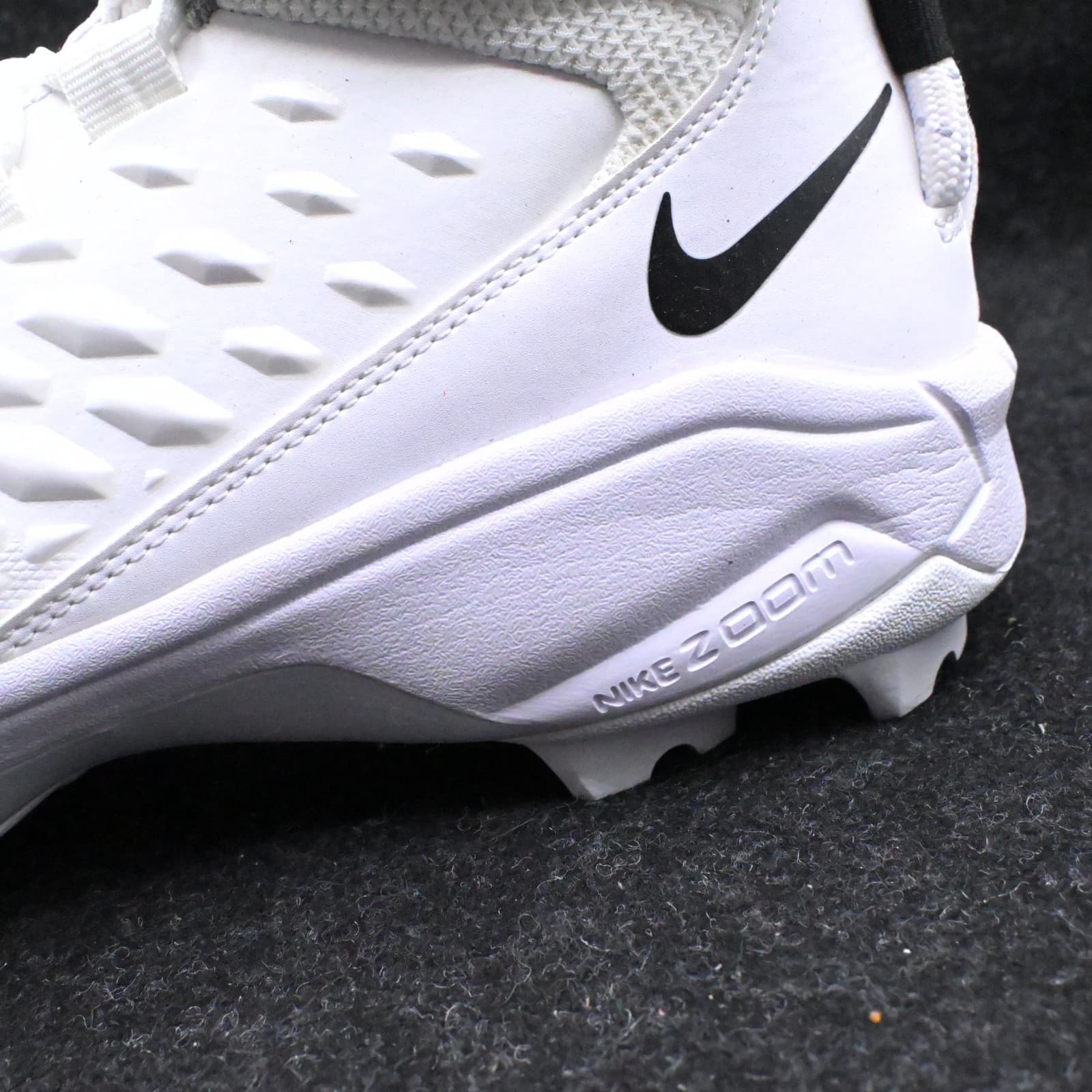 Nike Men’s 14 WIDE Force Savage Pro 2 Shark White Football Cleats CK2823-100 - Thumbnail 4