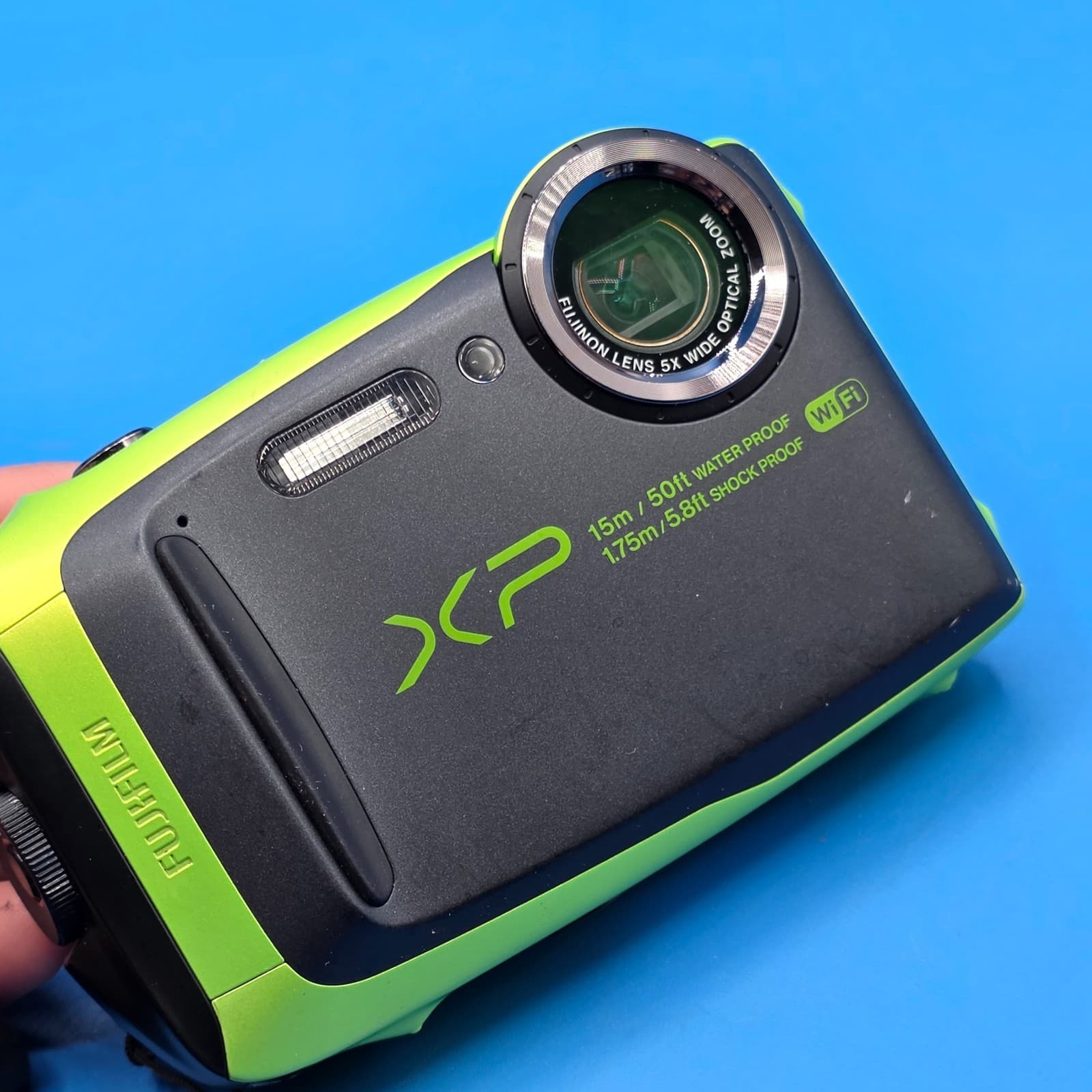 Fujifilm FinePix XP90 Lime Green Water Proof Digital Camera TESTED - Thumbnail 3