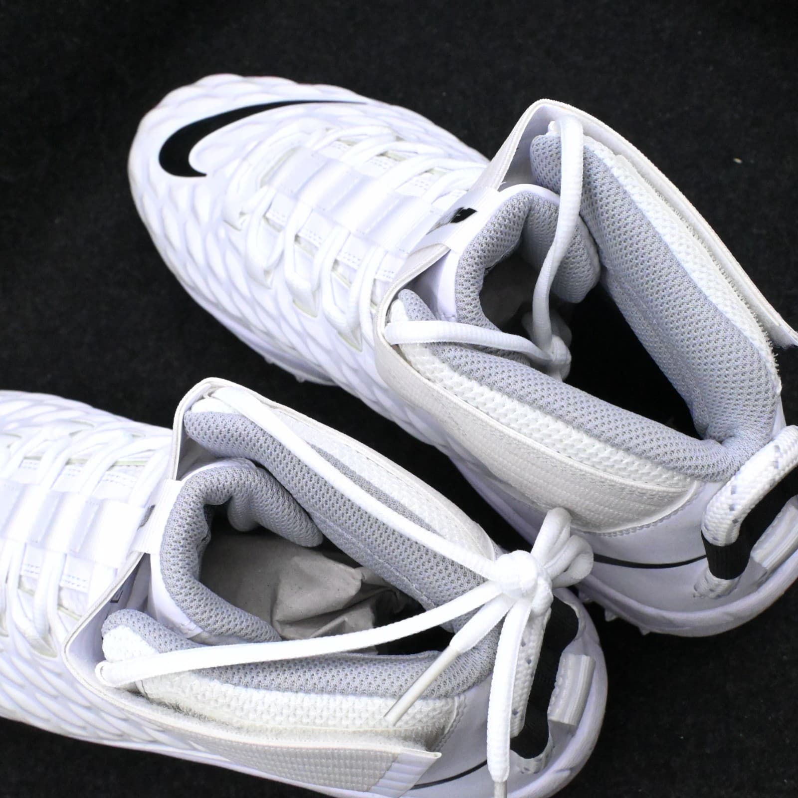 Nike Men’s 14 WIDE Force Savage Pro 2 Shark White Football Cleats CK2823-100 - Thumbnail 11