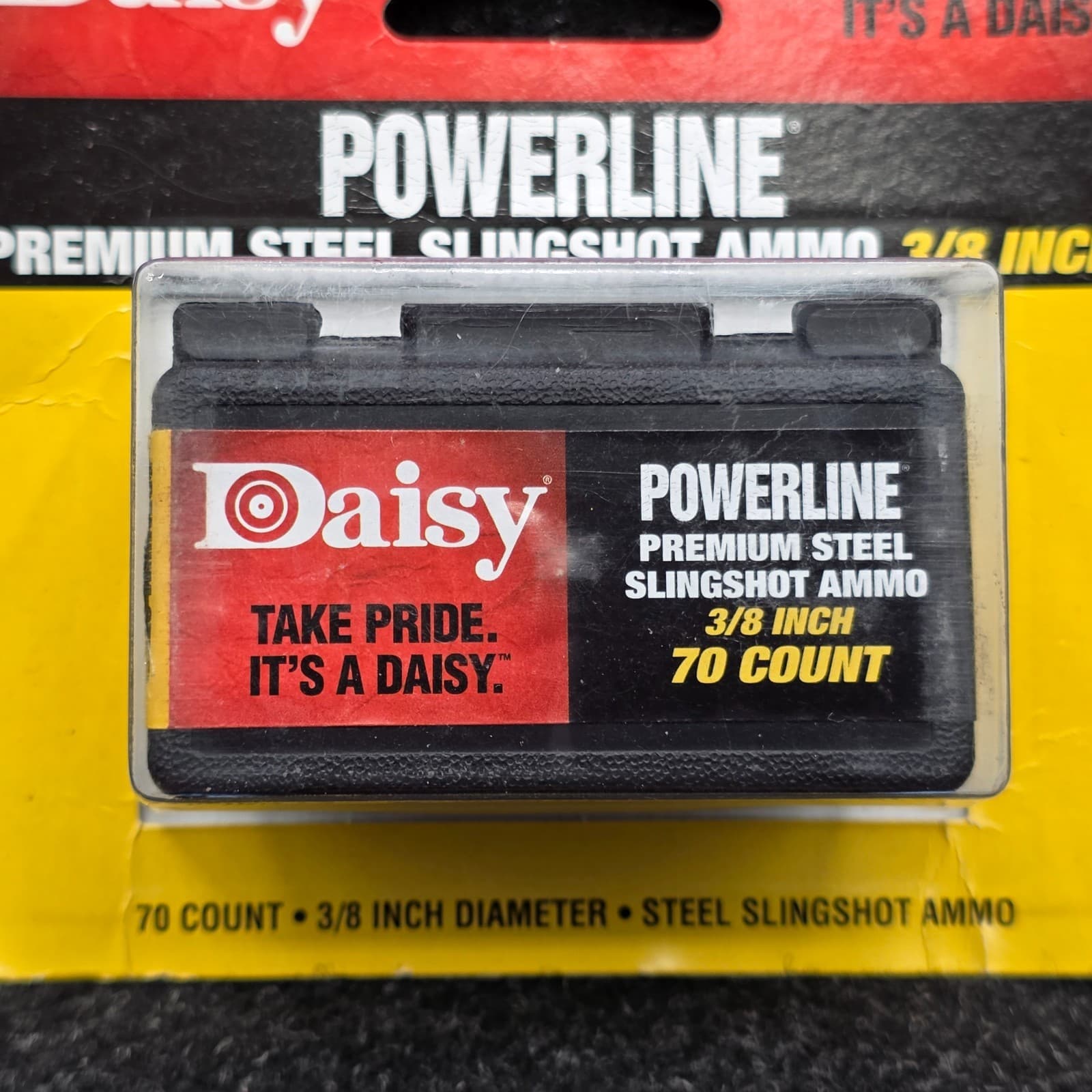 Daisy Sling Shot Ammo 3/8" 70 Count Premium Steel POWERLINE Take Pride! - Thumbnail 2