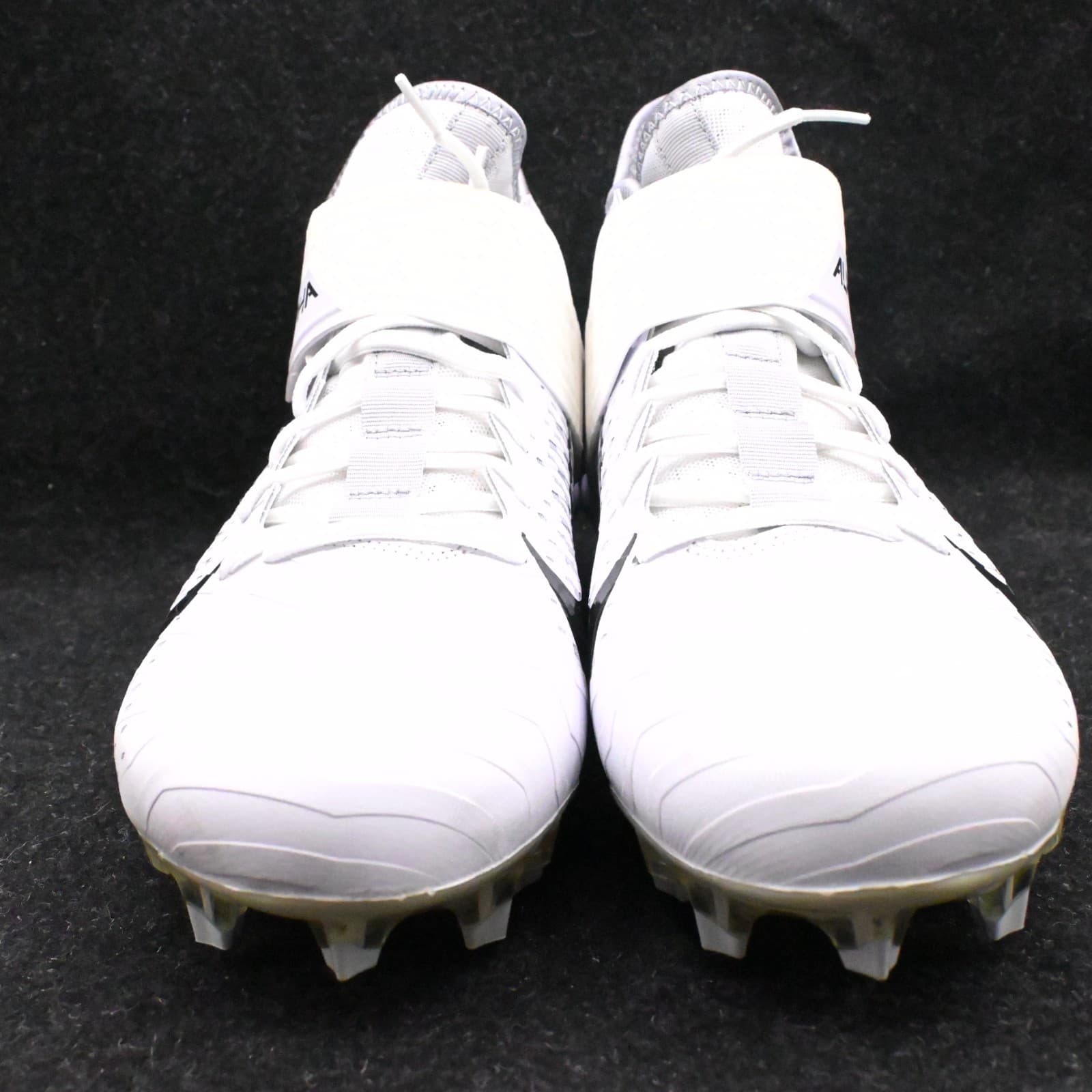 Nike Alpha Menace Pro 2 Mid Football Cleats White Black Size 13.5 AQ3209-100 - Thumbnail 2