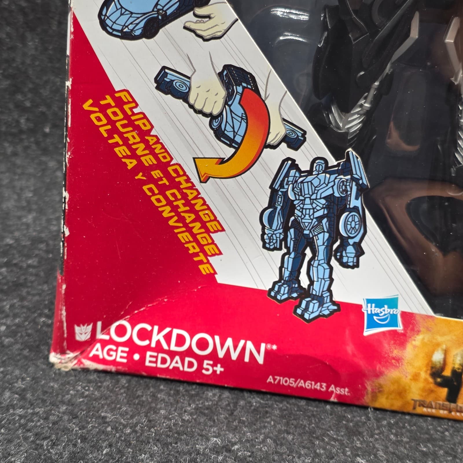New Hasbro Transformers LOCKDOWN Age of Extinction Flip & Change Box NIB A7105 - Thumbnail 2