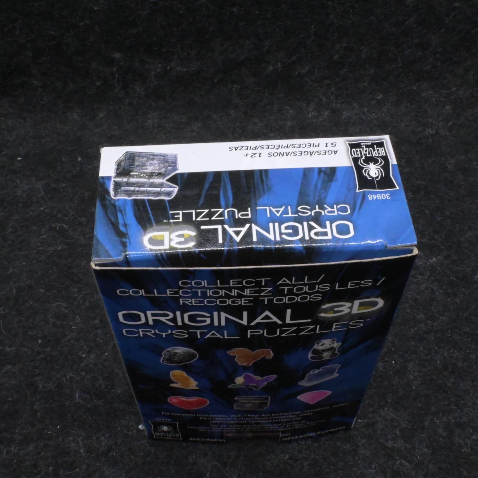 Bepuzzled Original 3D Crystal Puzzle - Treasure Chest, Black - Fun yet - Thumbnail 5