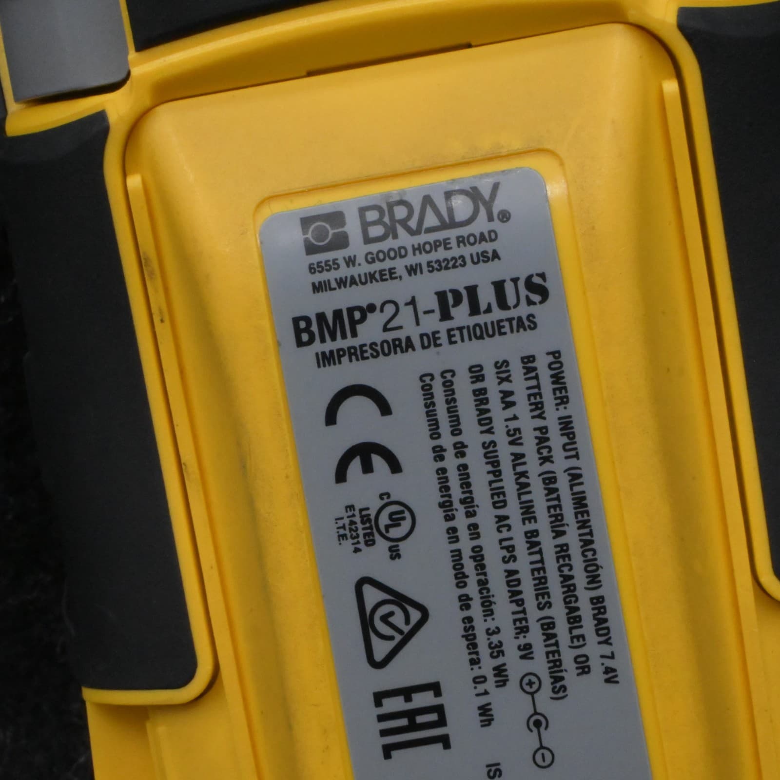Brady BMP21-PLUS Label Maker Handheld Battery Powered TESTED NO AC ADAPTER - Thumbnail 11