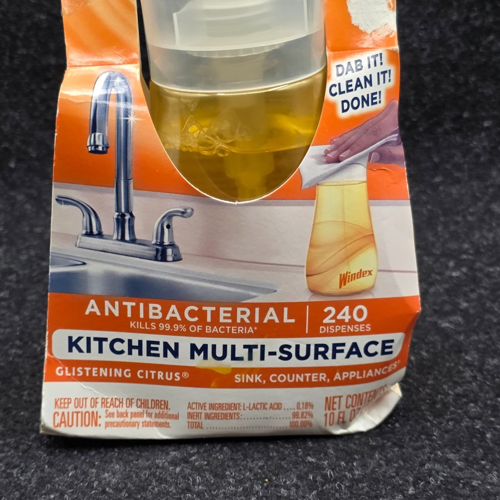 Windex Touch-Up Cleaner Multi Surface Disinfectant- 10 oz GLISTENING CITRUS- NEW - Thumbnail 3