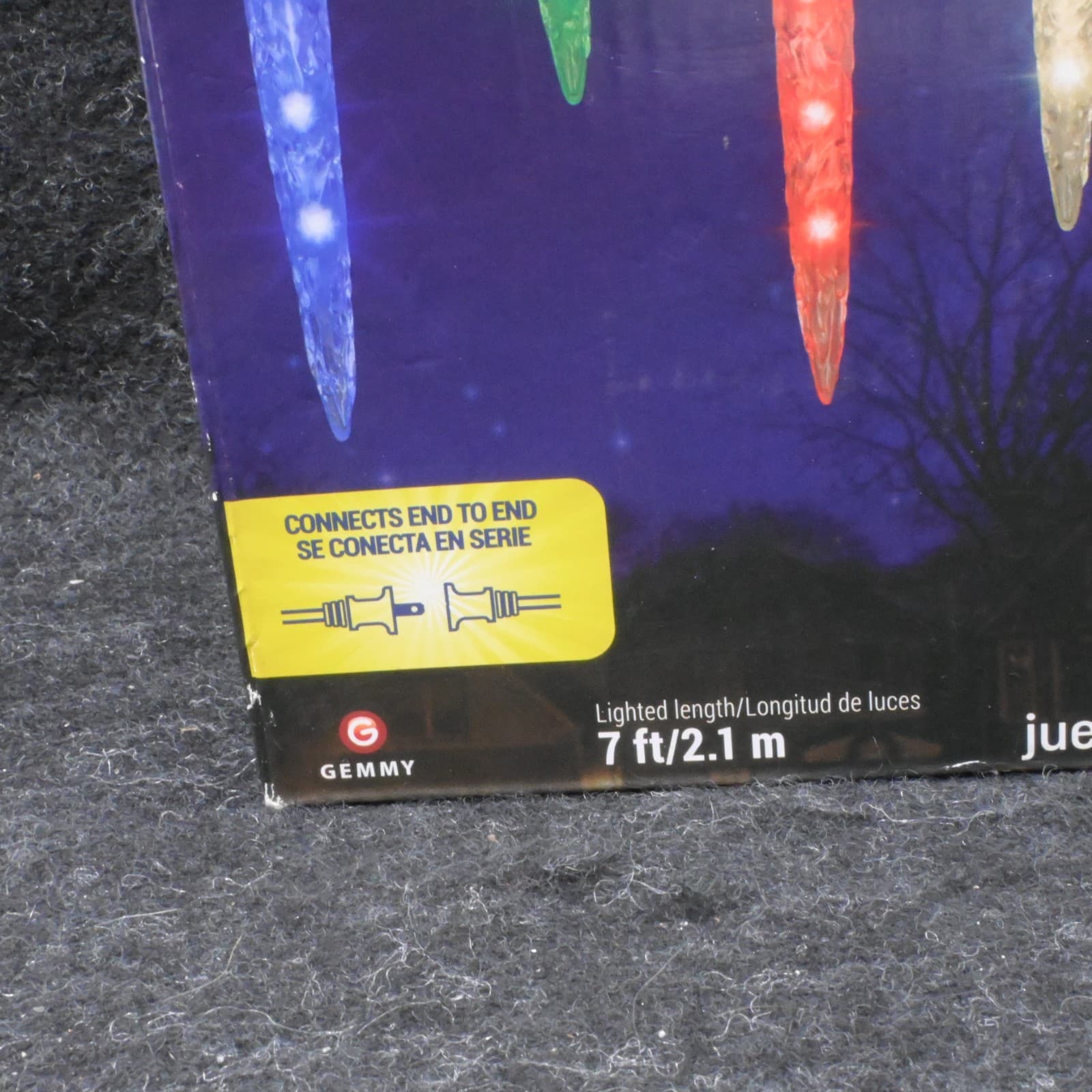 LED Lightshow Shooting Star 8 Count Multi-Color Icicle Lights Christmas Holiday - Thumbnail 6
