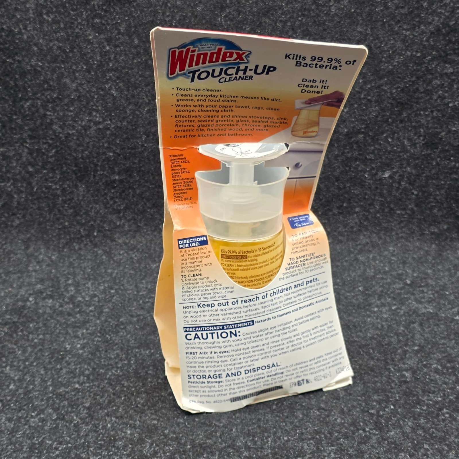 Windex Touch-Up Cleaner Multi Surface Disinfectant- 10 oz GLISTENING CITRUS- NEW - Thumbnail 5