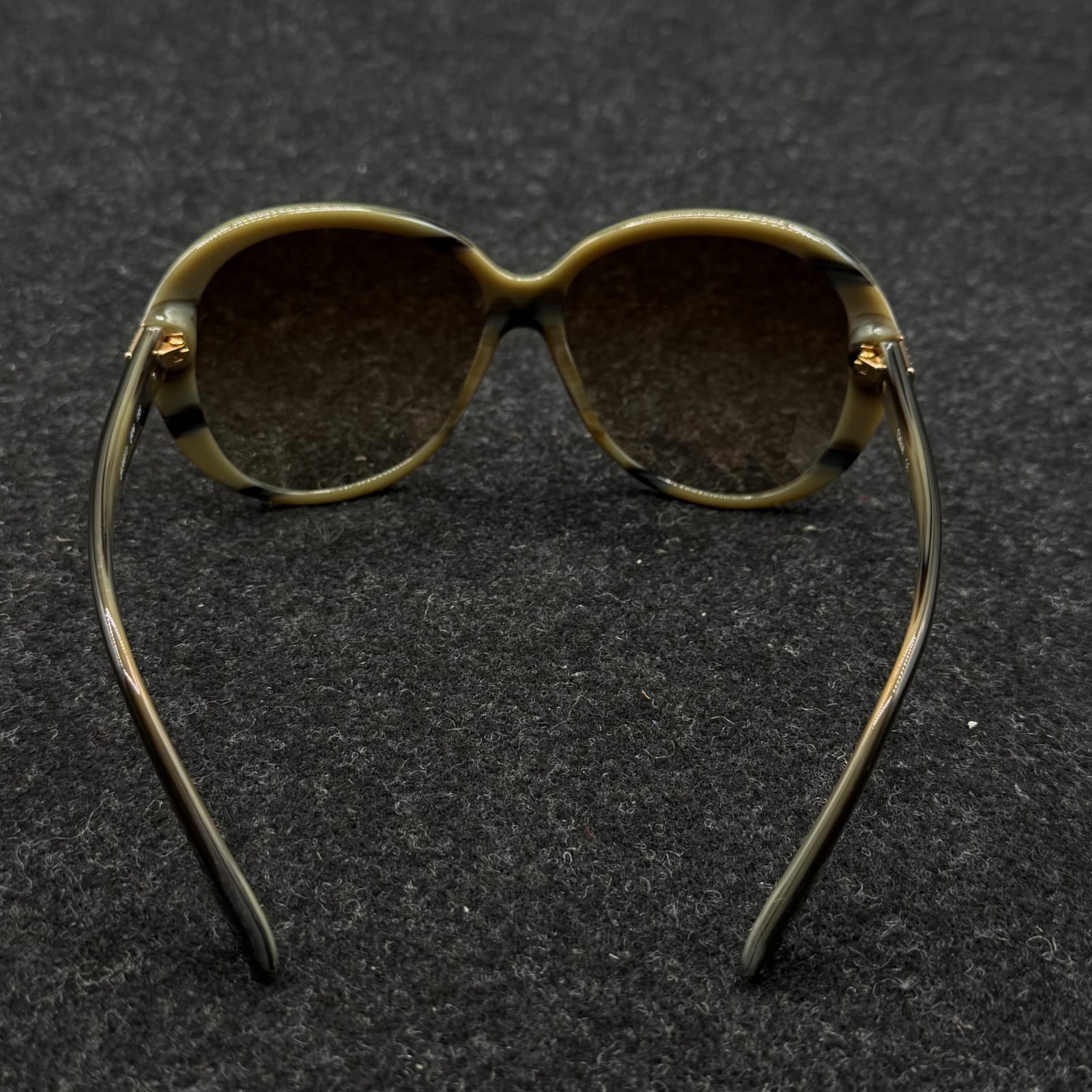 Chloe Round Sunglasses CL2211 Black Brown Gradient Lenses - Thumbnail 8