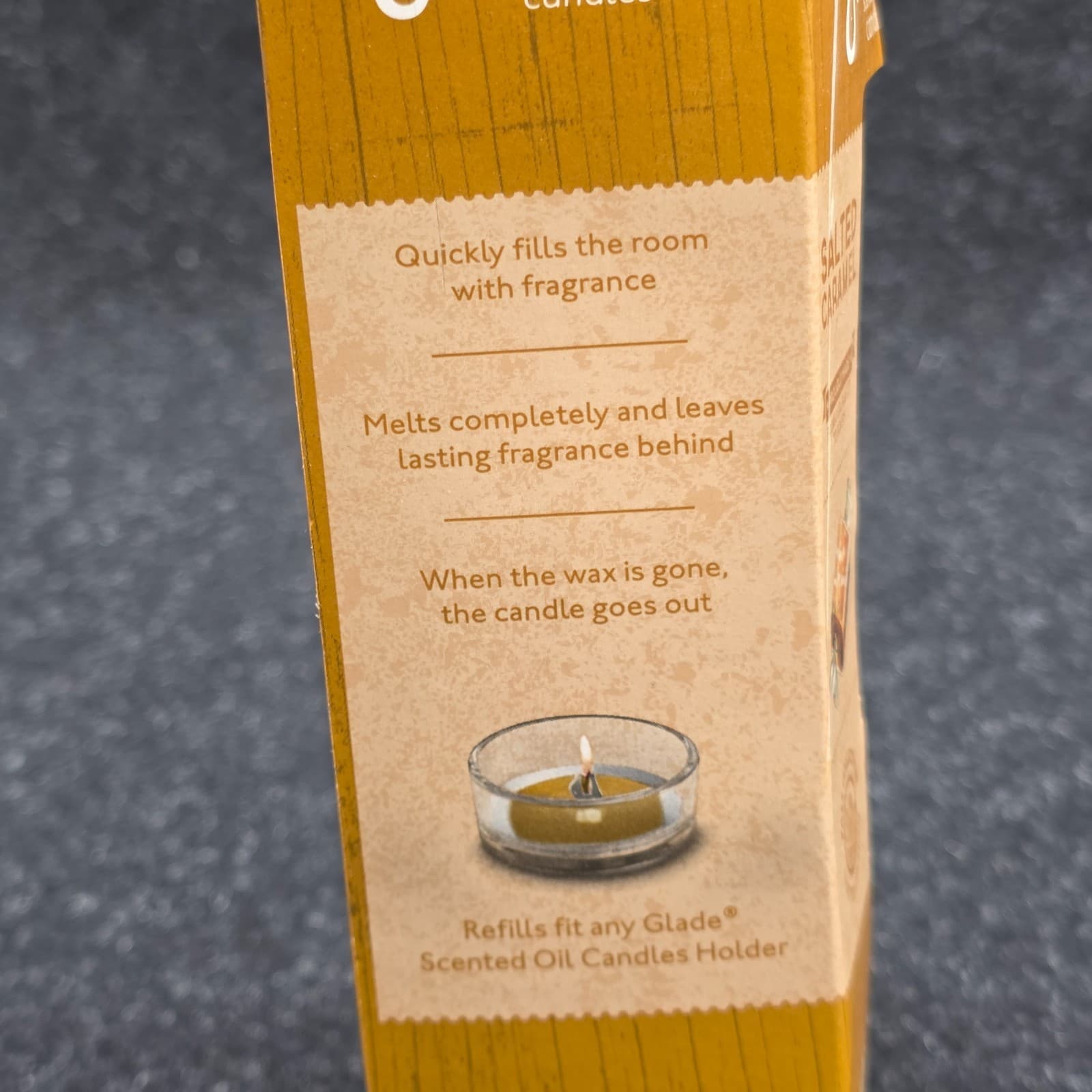 Glade Salted Caramel 4pc Set Scented Oil Candle Refills 2oz New - Thumbnail 4