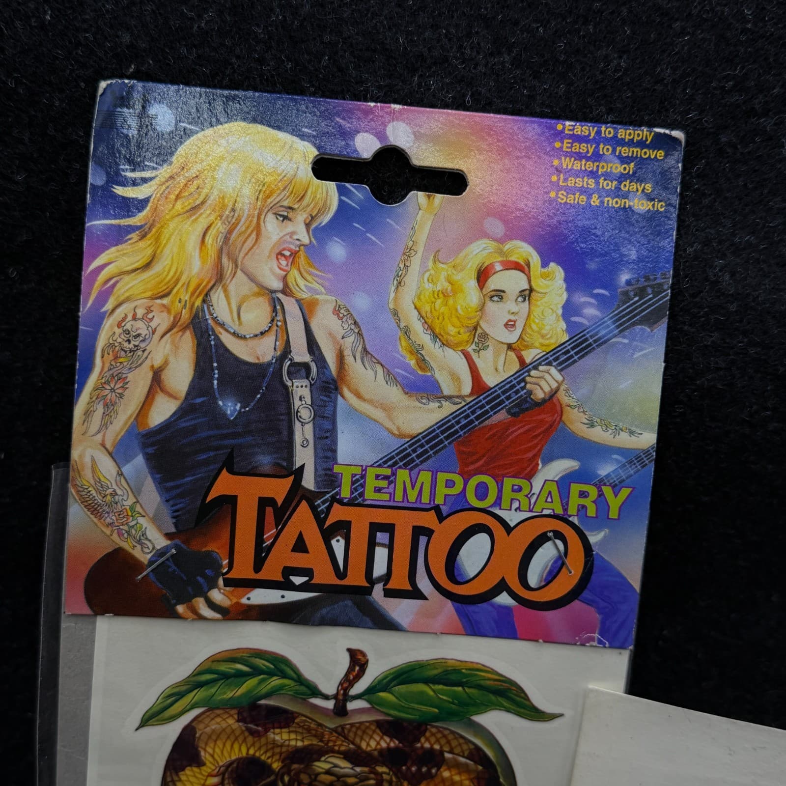 Mixed Lot Of 90s Vintage Temporary Removable Tattoos DRAGON LION GIRL MERMAID - Thumbnail 3