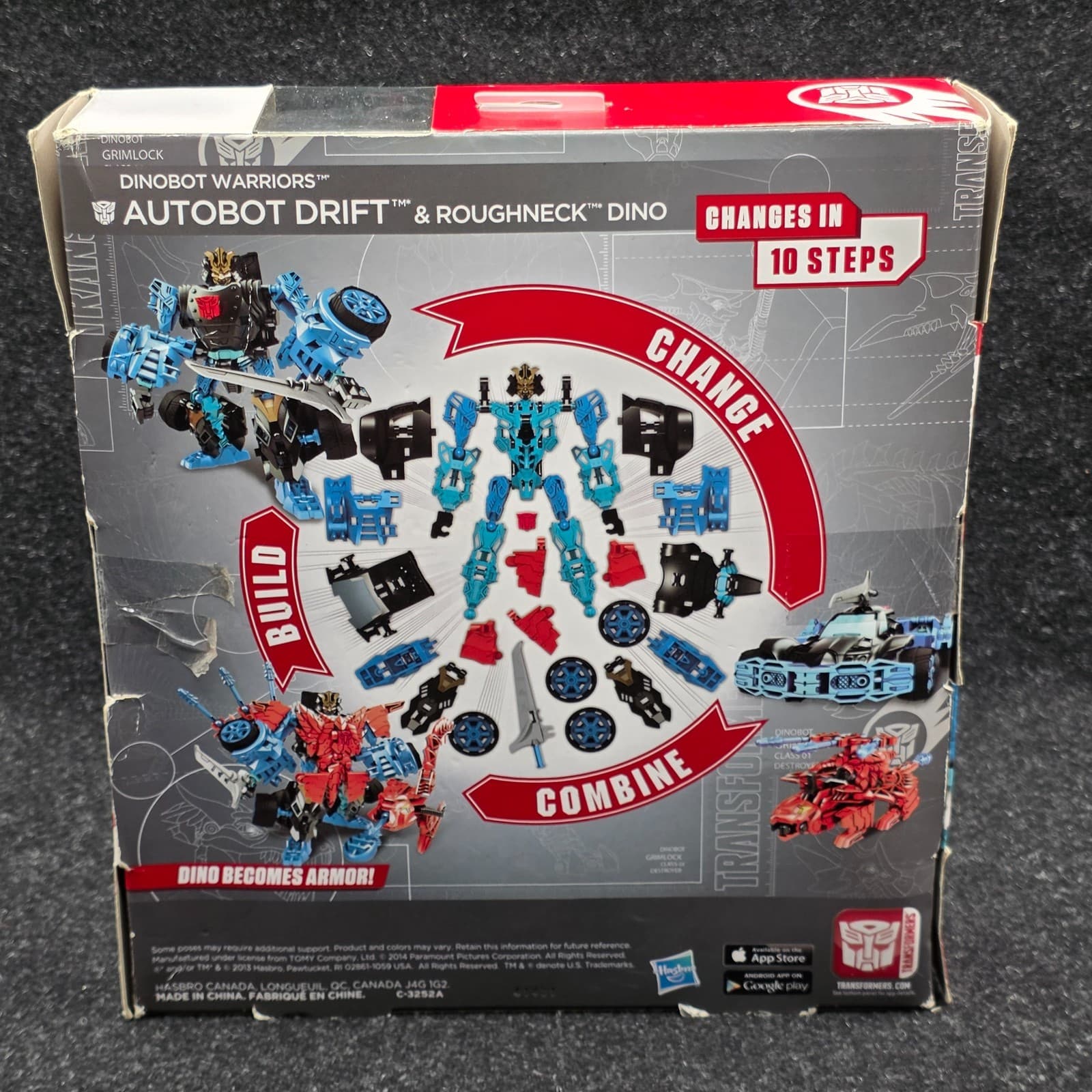 Construct Bots Dinobot Warriors. Autobot Drift & Roughneck Dino Transformers - Thumbnail 4