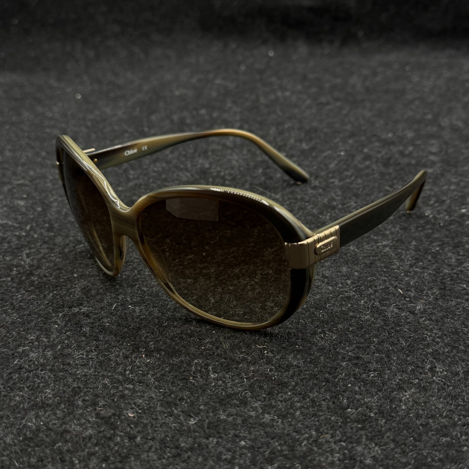 Chloe Round Sunglasses CL2211 Black Brown Gradient Lenses - Thumbnail 11