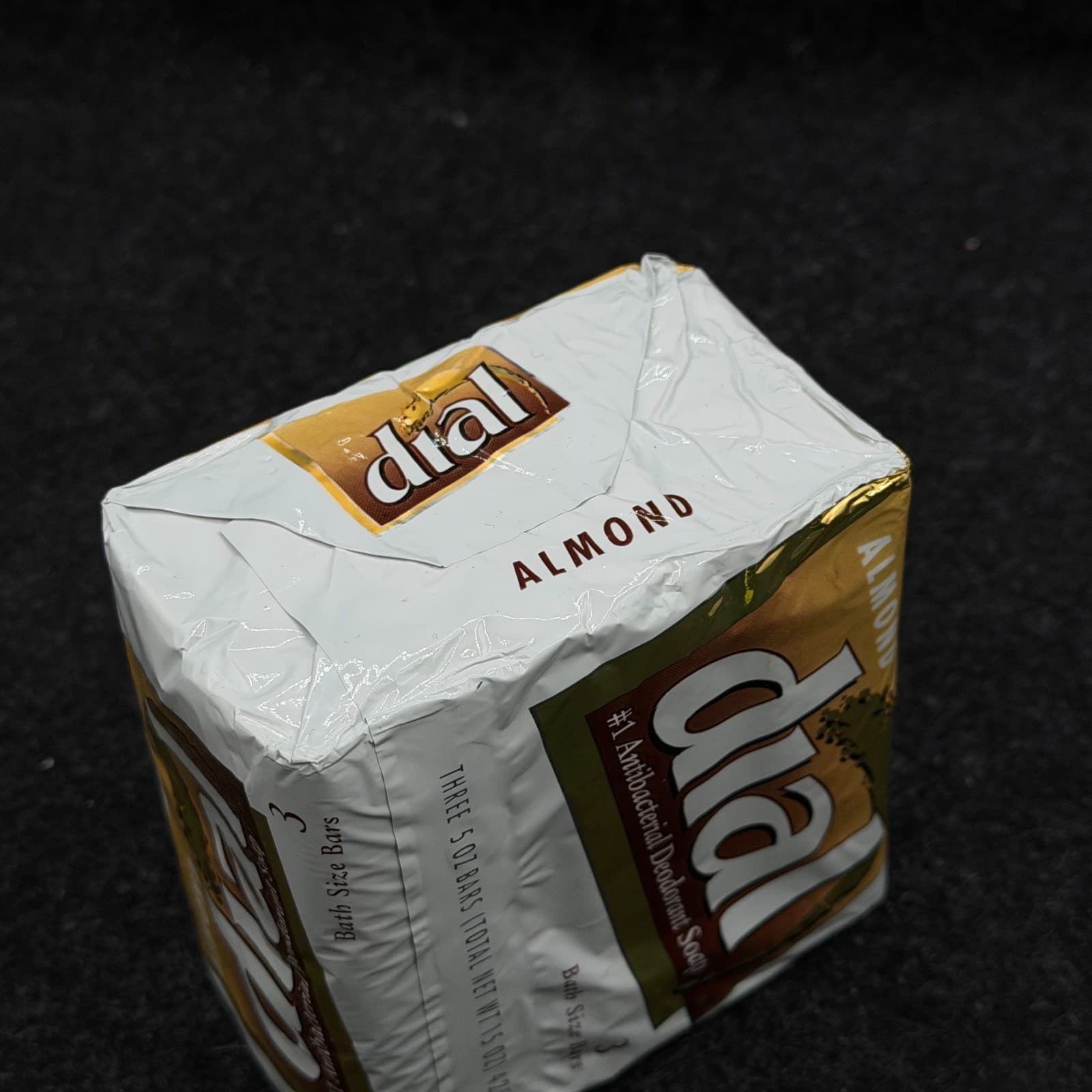 Vintage 3 Pack Dial ALMOND Bar Bath Size Soap 5oz each Factory Sealed - Thumbnail 4