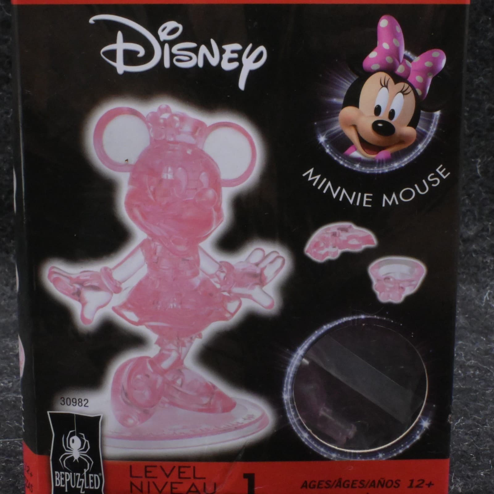 Disney Minnie Mouse Original 3D Crystal Puzzle Level 1 Age 12+ Bepuzzled New - Thumbnail 2