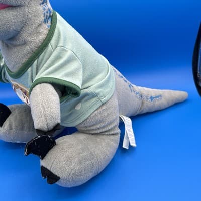 Build-A-Bear 15" Blue Raptor Dinosaur Plush Jurassic World Velociraptor W/ Shirt - Thumbnail 3