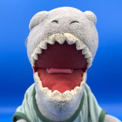 Build-A-Bear 15" Blue Raptor Dinosaur Plush Jurassic World Velociraptor W/ Shirt - Thumbnail 5