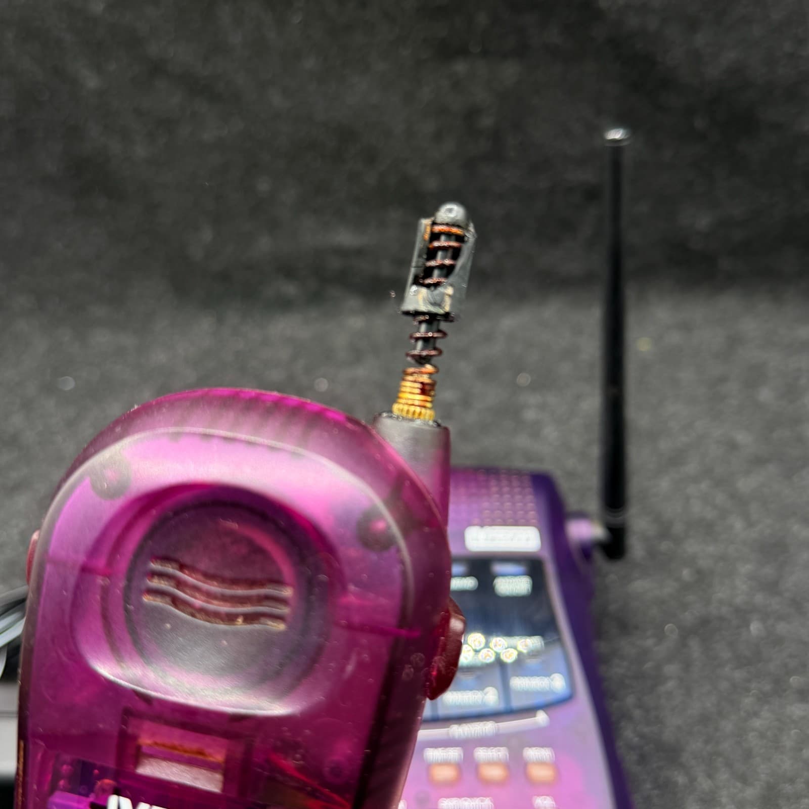 VTech VT 9122 Translucent Purple cordless phone Y2K 90s vintage - AS-IS - Thumbnail 6