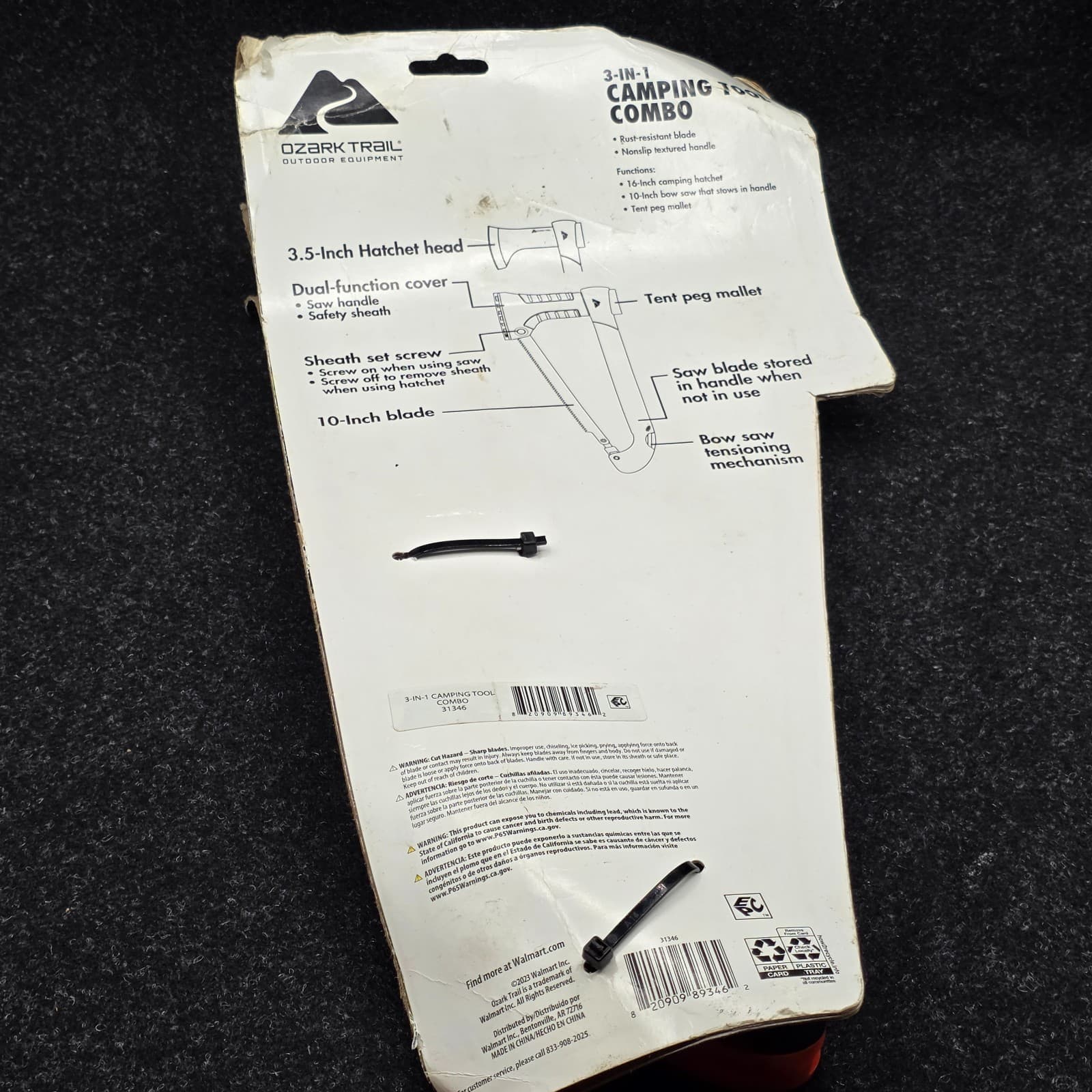 OZARK TRAIL 3 IN 1 CAMPING TOOL COMBO NEW - Thumbnail 6