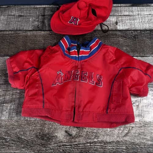 Build A Bear Los Angeles Anaheim Angels Baseball Cap Hat and Jacket - Thumbnail 2