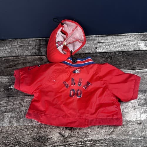 Build A Bear Los Angeles Anaheim Angels Baseball Cap Hat and Jacket - Thumbnail 4