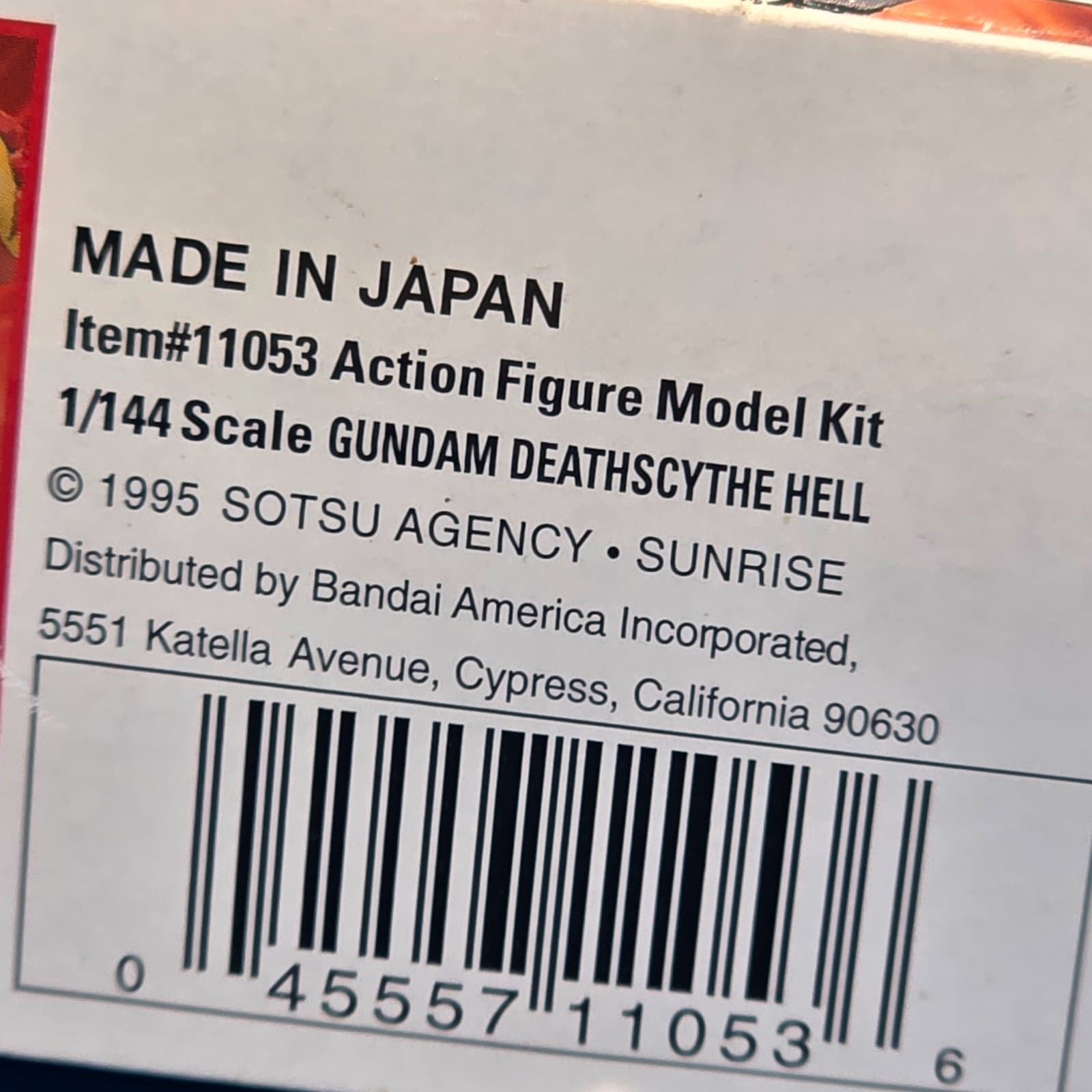 1995 Bandai Mobile Suit Gundam Wing W Series Deathscythe Hell XXXG-01D2 1/144 H - Thumbnail 7