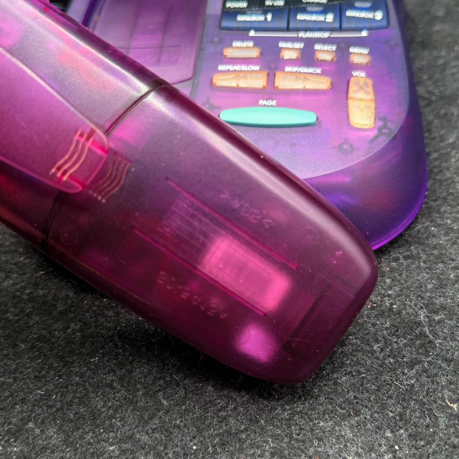 VTech VT 9122 Translucent Purple cordless phone Y2K 90s vintage - AS-IS - Thumbnail 5