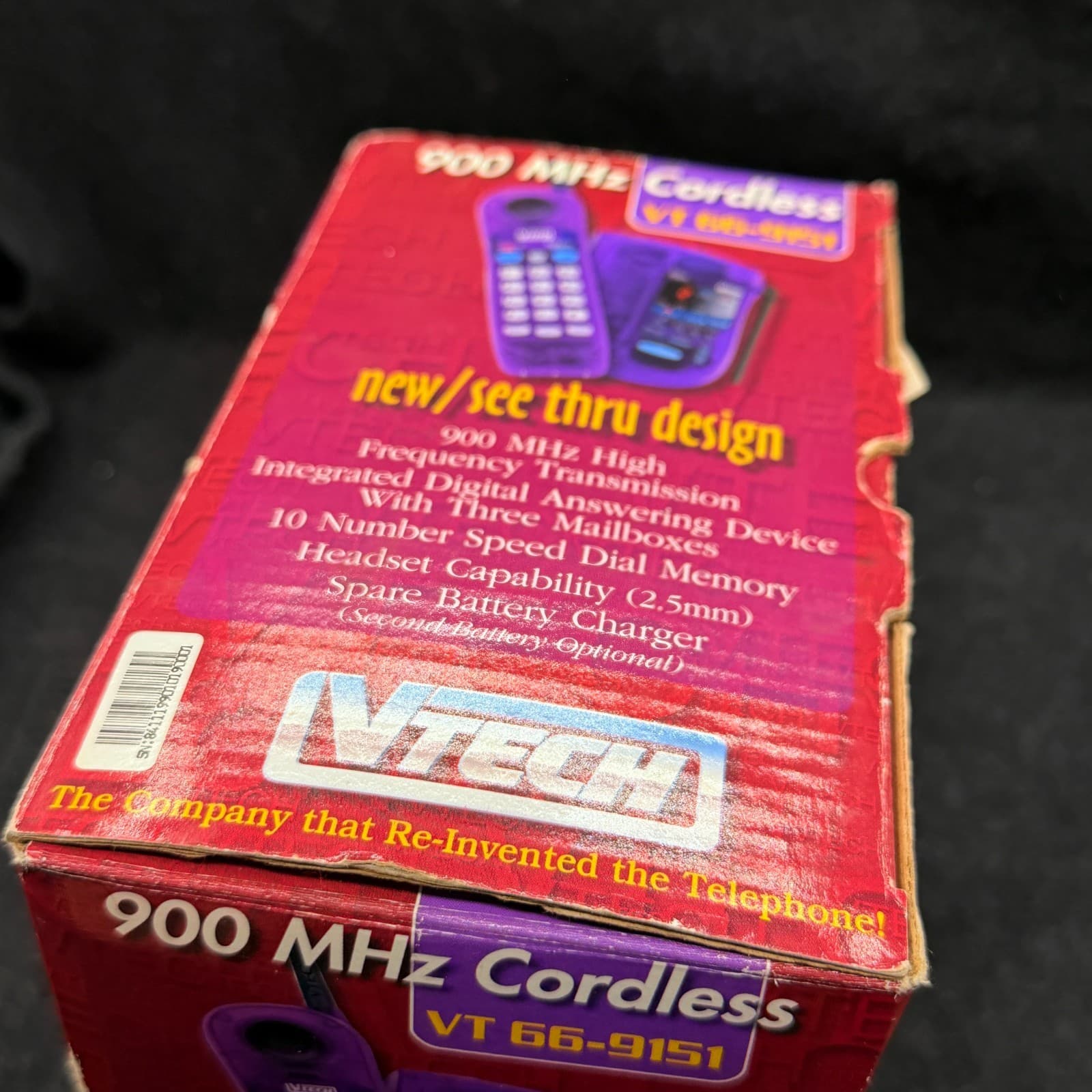 VTech VT 9122 Translucent Purple cordless phone Y2K 90s vintage - AS-IS - Thumbnail 13