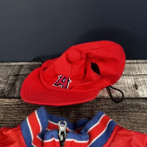Build A Bear Los Angeles Anaheim Angels Baseball Cap Hat and Jacket - Thumbnail 3