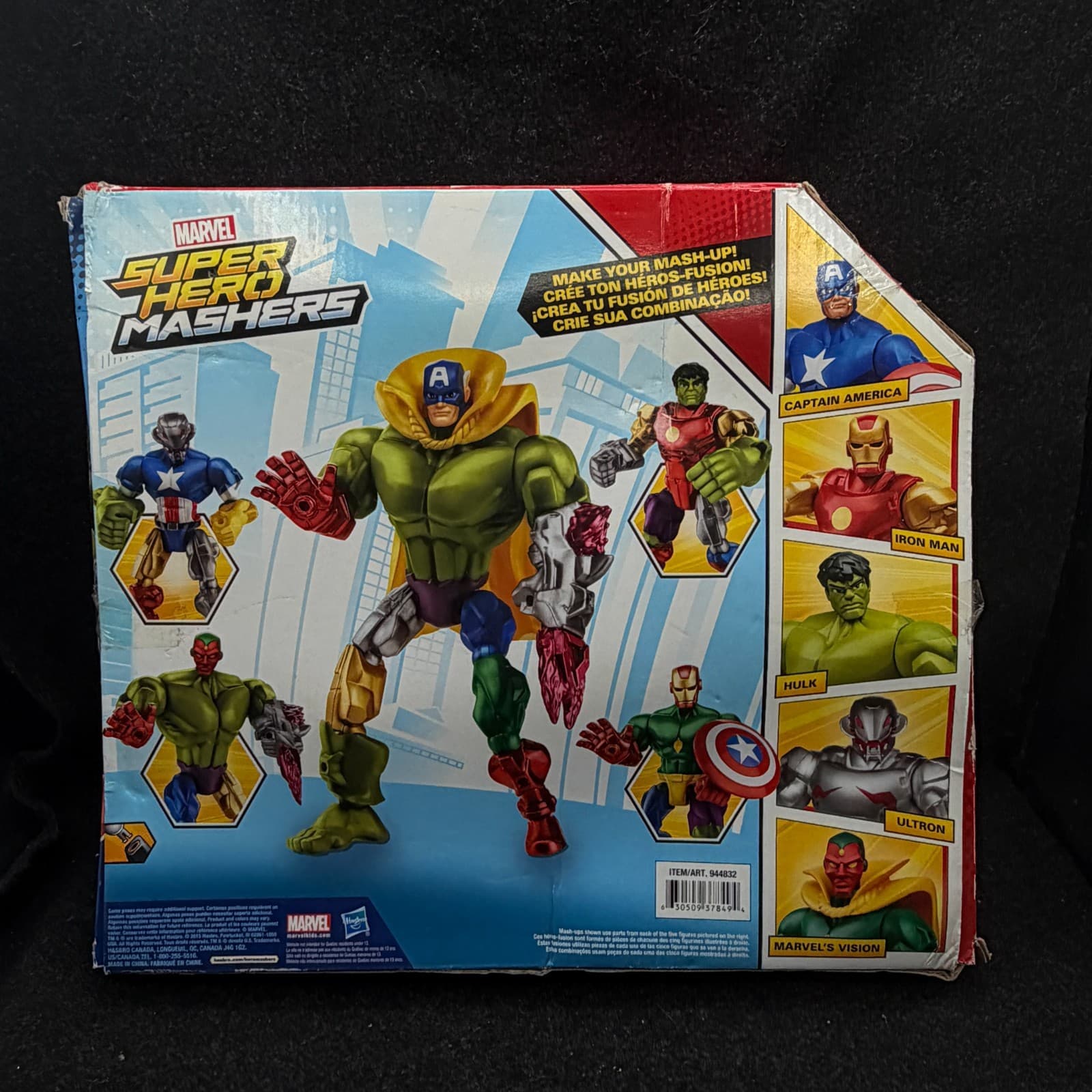 MARVEL Super Hero Mashers 42pc Hasbro HULK CPT AMERICA IRON MAN ULTRON VISION - Thumbnail 5