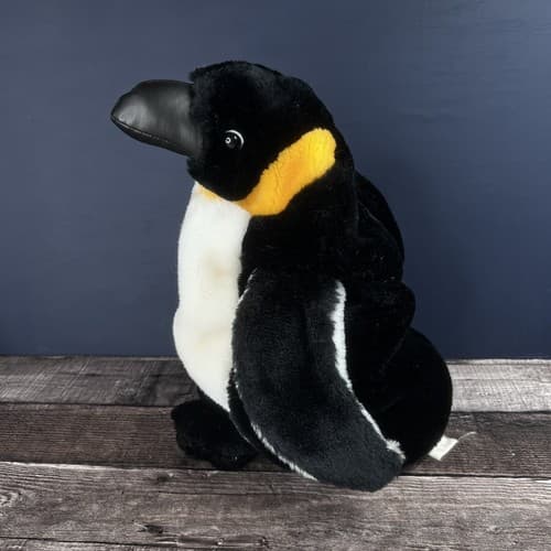 Emperor Penguin Puppet Plush 12” stuffed animal - Thumbnail 3