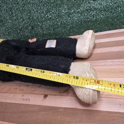 Vintage 16" Superior Toy Novelty Zippy Mr Bim Monkey Stuffed Toy Rubber Face - Thumbnail 14