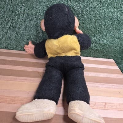 Vintage 16" Superior Toy Novelty Zippy Mr Bim Monkey Stuffed Toy Rubber Face - Thumbnail 7