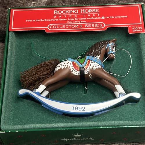 Hallmark Collector’s Series Keepsake Ornament Rocking Horse Year 1992 - Thumbnail 3
