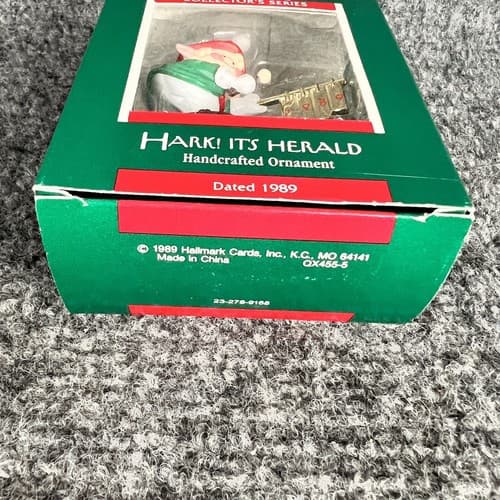 Used Hallmark "Hark It's Herald" Elf Ornament 1989 - Thumbnail 4