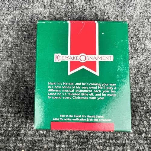 Used Hallmark "Hark It's Herald" Elf Ornament 1989 - Thumbnail 3