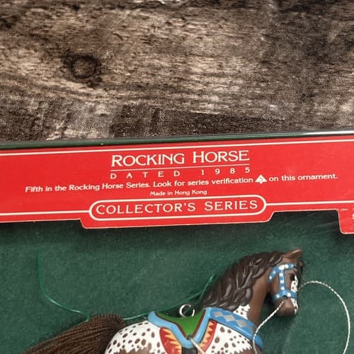 Hallmark Collector’s Series Keepsake Ornament Rocking Horse Year 1992 - Thumbnail 2
