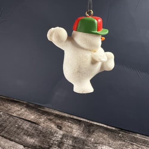Vintage Hallmark Keepsake Ornament Snow-pitching Snowman 1985 - Thumbnail 5