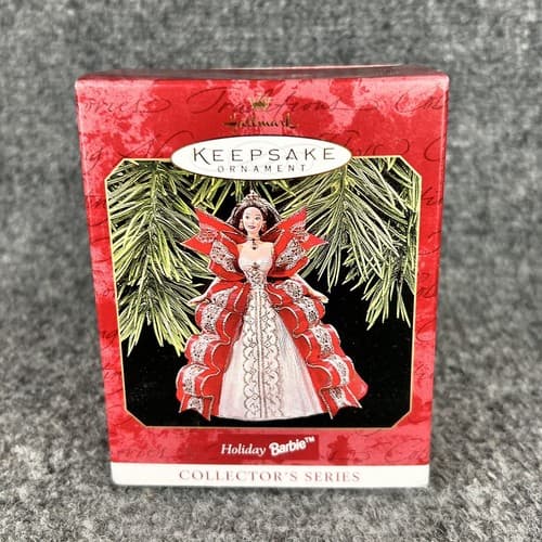 Hallmark Holiday Barbie Collector's Series Keepsake Ornament 1997 w/ Box - Thumbnail 3