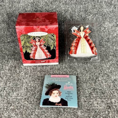 Hallmark Holiday Barbie Collector's Series Keepsake Ornament 1997 w/ Box - Thumbnail 2