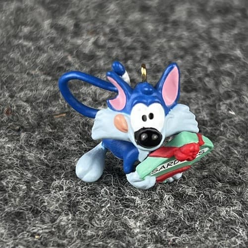 Vintage Furrball 1995 Miniature Sardines Warner Bros Tiny Toon Hallmark Ornament - Thumbnail 5