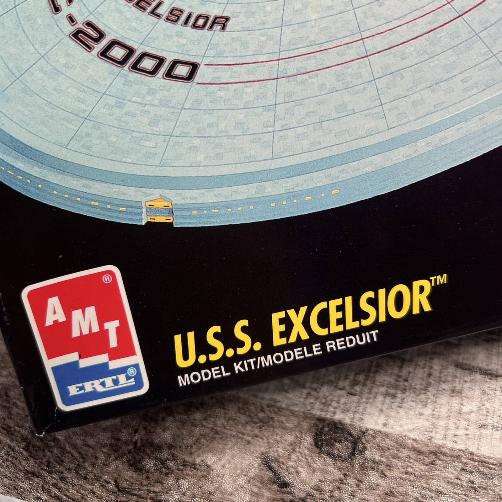 Vintage 1994 Star Trek U.S.S. #6630 Excelsior AMT Ertl Model Kit Open Box - Thumbnail 2