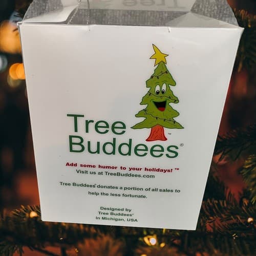 Tree Buddees Hilarious Cat Mugshot Knocked Down The Xmas Tree Funny Ornaments - Thumbnail 2