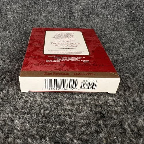 Thomas Kinkade A Holiday Gathering Hallmark Fine Porcelain 2000 Painter of Light - Thumbnail 4