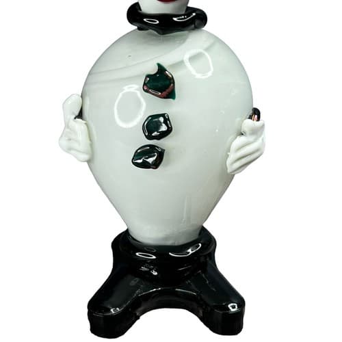 Vintage MURANO 6.5" Venetian Blown Art Glass Clown Figurine MCM Rare - Thumbnail 5