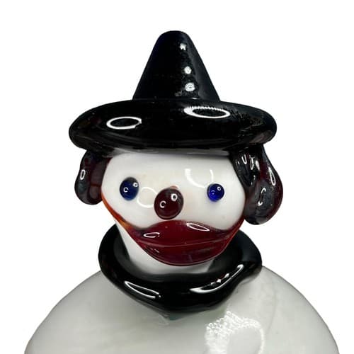 Vintage MURANO 6.5" Venetian Blown Art Glass Clown Figurine MCM Rare - Thumbnail 2