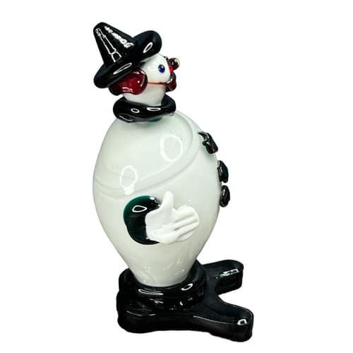 Vintage MURANO 6.5" Venetian Blown Art Glass Clown Figurine MCM Rare - Thumbnail 10