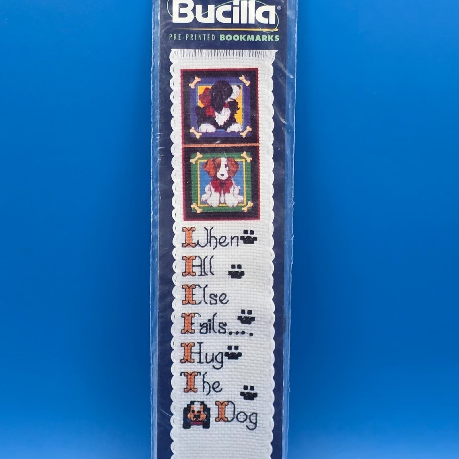 1999 Bucilla Needlepoint #42195 Puppies Bookmarks - Thumbnail 5