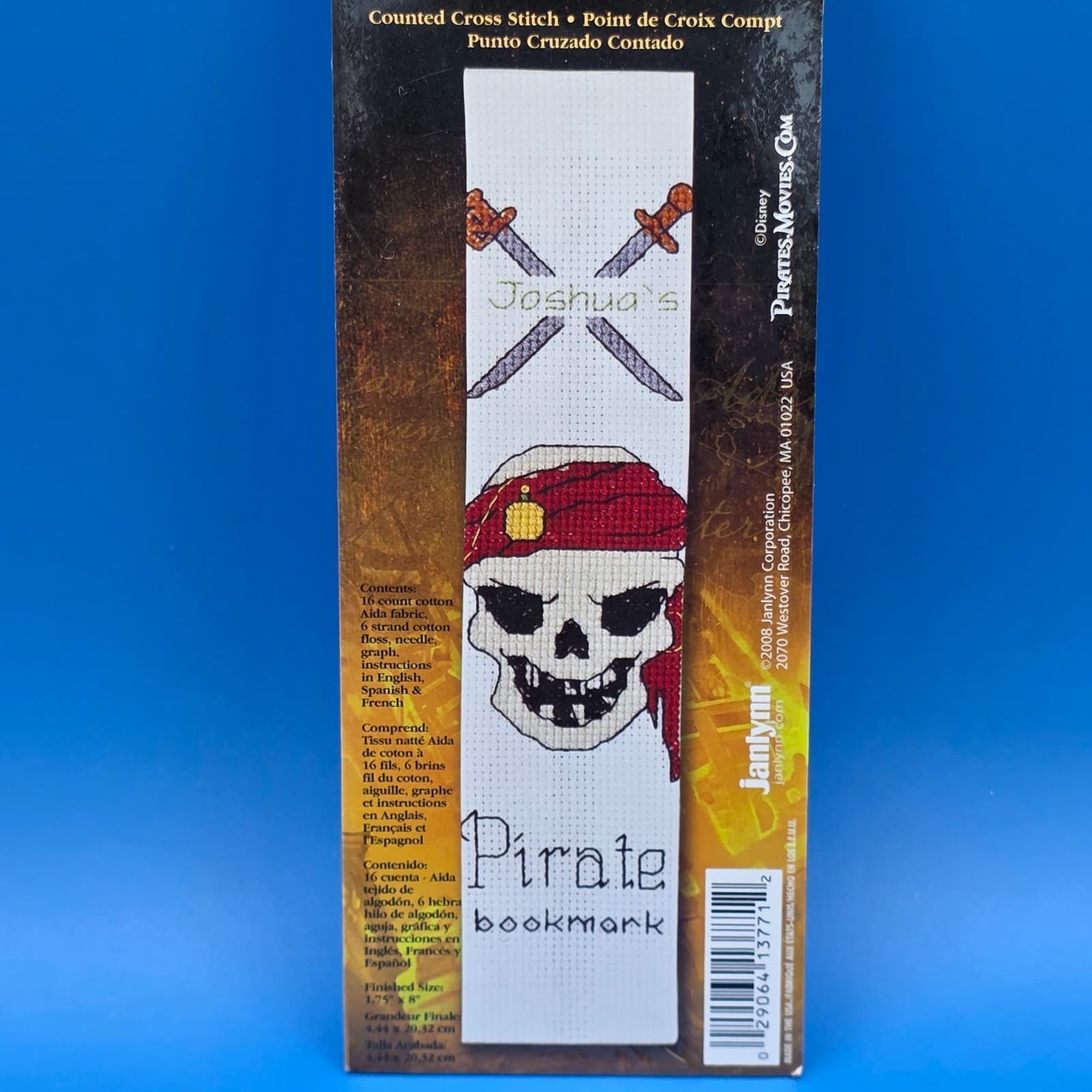 Vintage Disney Cross-stitch Pirates Of The Caribbean Bookmark - Thumbnail 2