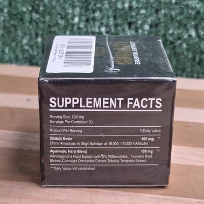 Pure Himalayan Shilajit Essential Extract Organic Potent+85+ Trace Minerals 50gm - Thumbnail 4
