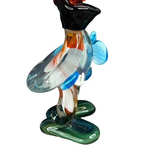 Vintage Murano 10.5" Hand Blown Glass Creepy Clown Figurine MCM - Thumbnail 12